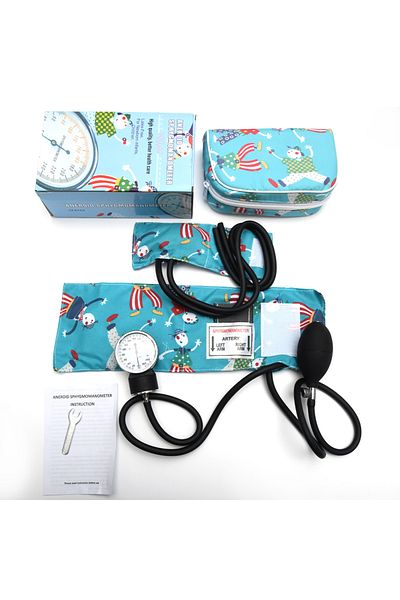 Justlang Child BP meter Cartoon Manual Blood Pressure Monitor Child Baby Diastolic Sphygmomanometer Medical D