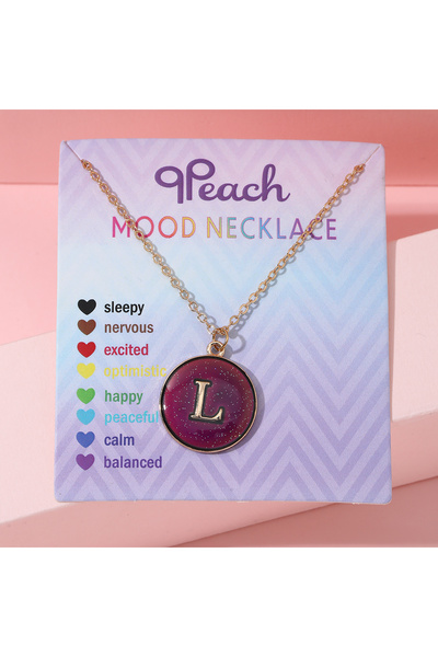 Choice قلادة عصرية متغيرة اللون حساسة لدرجة الحرارة مكونة من 26 حرفًا مصنوعة ...