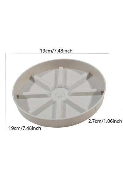 Choice Beige 190mm Flowerpot Base Plate Home Garden Thickened Flower Pot Heav...