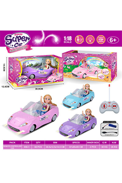 Choice سيارة رياضية قابلة للتحويل وردية اللون مزودة ببطارية 2024 جديدة بتحكم عن بعد بمقياس 1:16، سيارة رياضية قابلة للتحويل وردية اللون، مناسبة للحفلات للفتيات