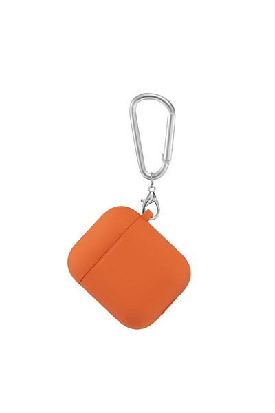Choice Orange Silicone Case For apple Airpods 2 Case hook Bluetooth Case for airpod 1 2 Cover For Air Pods