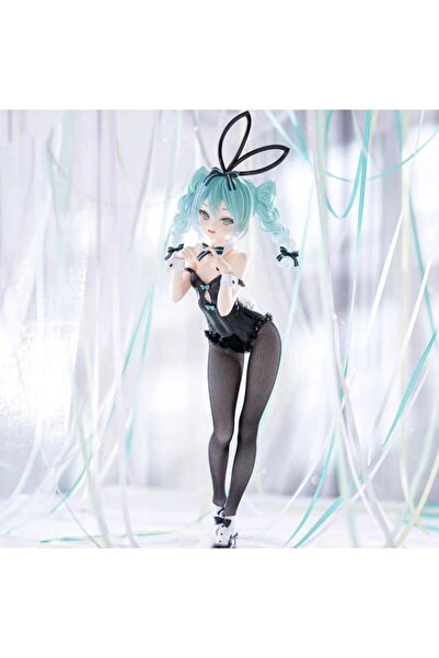 Choice تمثال ميكو أسود 28 سم، أرنب هاتسونا ميكو، فتاة ترتدي جوارب، نوعان، مجم...