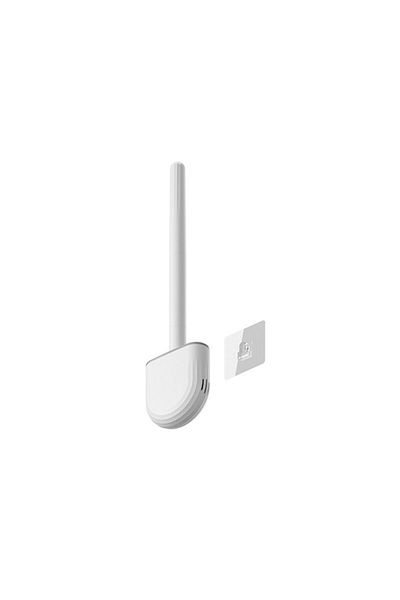 Szkoy Leak-proof Wall Mounted Toilet Brush Silicone Flat Brush Head Toilet Brush Cleaner Brush Set Toilet