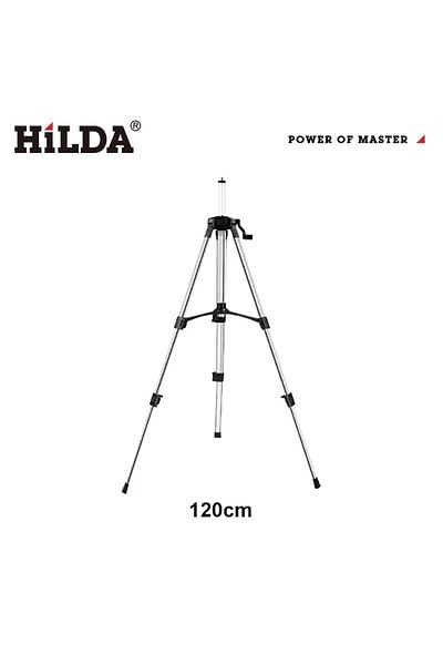 Choice LS227 HILDA 5/8 Inch Adjustable Height Thick Aluminum Level Tripod for Self Leveling Bracket Base 1.
