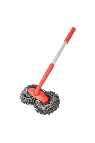 Choice 1 PC 1 PC Swivel Car Wash Mop Retractable Soft Brush Double Head Chenille Cleaning Wipe Long Handle