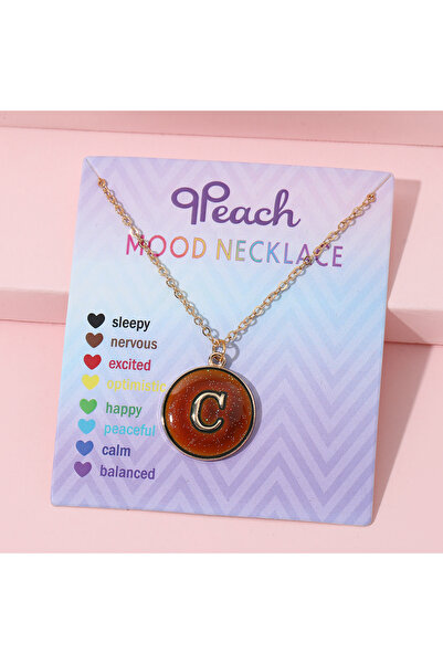 Choice قلادة عصرية متغيرة اللون حساسة لدرجة الحرارة مكونة من 26 حرفًا مصنوعة ...