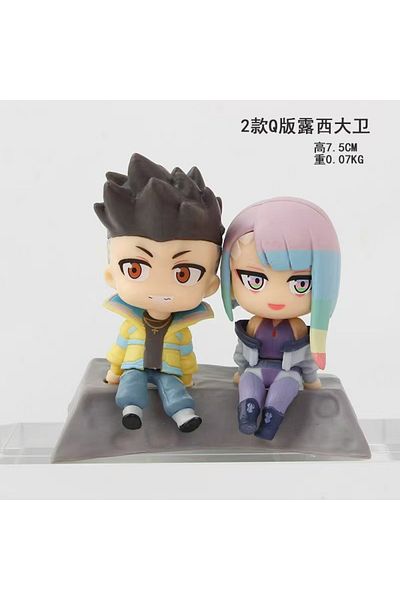Choice no box 01 2pcs/set Cute Cyberpunk Lucy Rebecca David Action Figure Toys 7.5cm