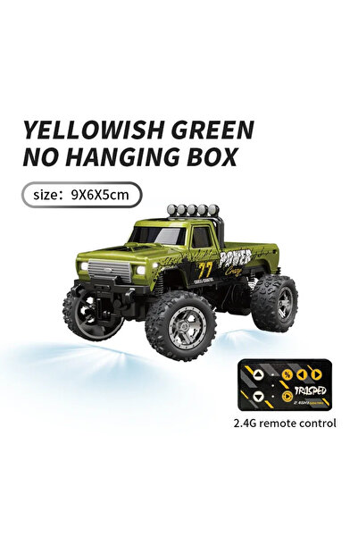 Choice سيارة Green-1 RC صغيرة للطرق الوعرة بمقياس 1/64، مصنوعة من سبيكة معدني...