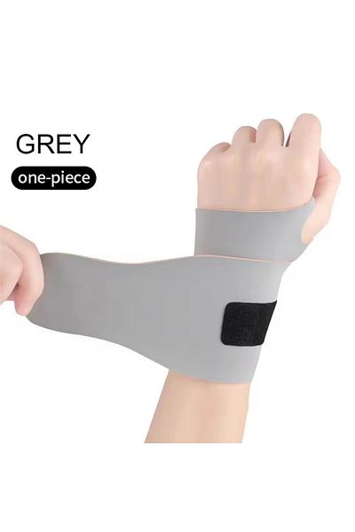 Choice Grey 1pc of Elastic Wristband Anti Sprain Wrist Guard with Adjustable Support Breathable Elastic Com