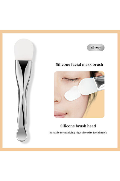 choice2 G1112 GECOMO Silicone Mask Brush Double-headed Smearing Face Cleansing Mud Mask Special Beauty Tool