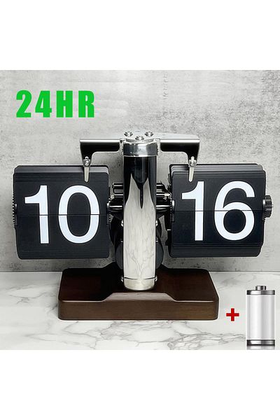 Choice 24HR-Black-FM Automatically Flipping Clock with Time Page Turning.Full of Sense of Technology.For Ho