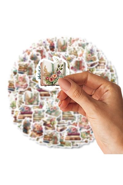 Choice 46pcs Book In Flowers Vintage Graffiti Stickers Decorated Notebook Water Cup Suitcase Guitar Clas...