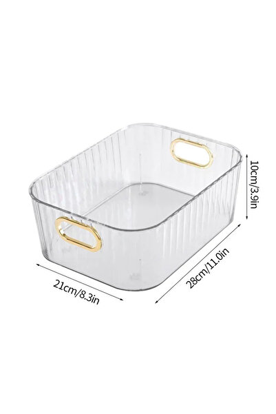 Choice منظم مستطيل للحمام، منظم وجبات خفيفة، منظم أدوات مكياج، منظم غرفة النو...