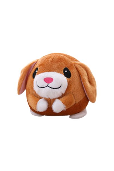 Shunmaii Brown dog Pet Plush Doll Ball Talking Interactive Toy Accessories Bounce Pet Recreation Dog Electron
