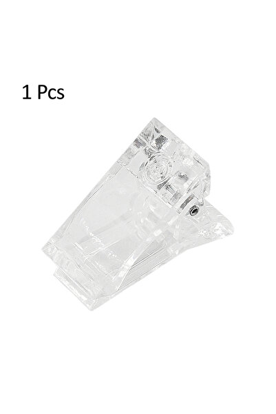 Choice 1PC Transparent Acrylic Nail Clip Transparent Gel Quick Building Nail ...