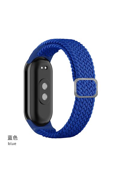 Choice Miband 8 9 blue Strap for Xiaomi Mi Band 9 8 7 Elastic Nylon Braided Solo Loop Adjustable Buckle Rep