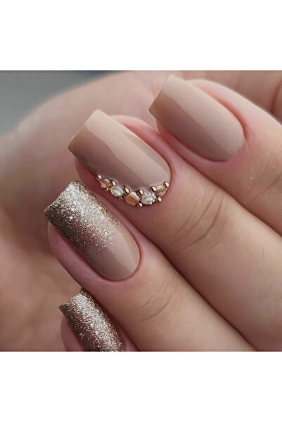 Choice QHZ774 24 قطعة من أظافر المثقاب الفرنسية القصيرة مع 1 جيلي جل و1 مبرد أظافر