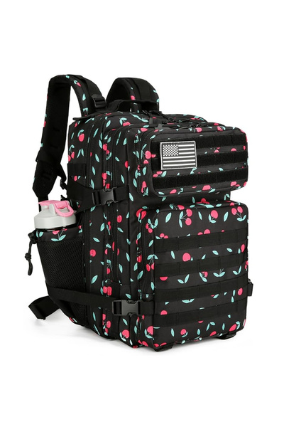 Choice حقيبة ظهر تكتيكية Cherry سعة 45 لترًا، حقيبة ظهر هجومية، حقيبة سفر خار...