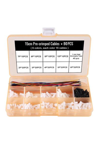 AOKIN 1 Kit Jst 1.25mm Connectors Socket And Plug With Pre-crimped Cables Compatible With Jst Molex Picobl