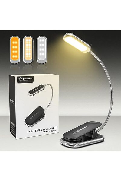 Choice Black 16 Led Posh Premium Mini Book Light Usb Rechargeable Reading Light Eye Caring Mini Clip on Boo