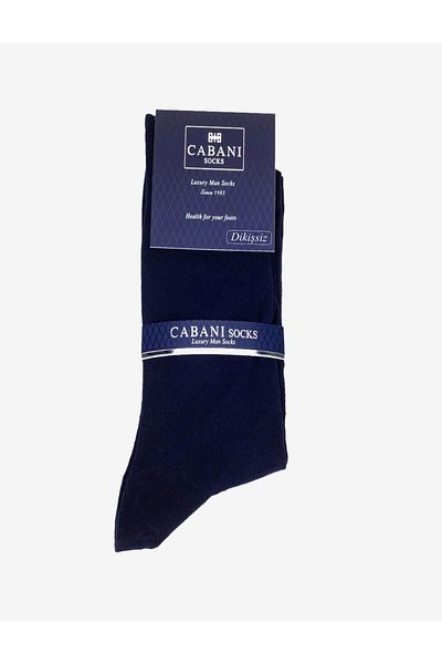 Cabani Men's Mercerized Navy Blue Socks