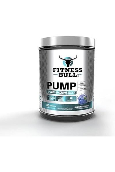 FITNESS BULL Pump Pre Workout I Explosive Energy Blend I Support Endurance, Focus & Performance