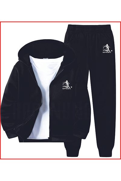 HOFFNUNG Γκρι αθλητικό ντύσιμο Oversize - Στυλιζαρισμένη εφαρμογή με φερμουάρ