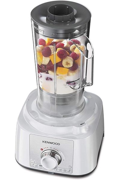 Kenwood Food Processor,1000w, 3l Bowl,1.5l Blender,11 Attachments,3 Stainless Steel Disk,fdp65.750wh
