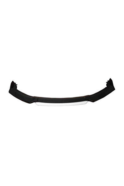 Genel Markalar 4 Parça Universal Ön Tampon Lip Beyaz Renk Piano Black | Esnek...
