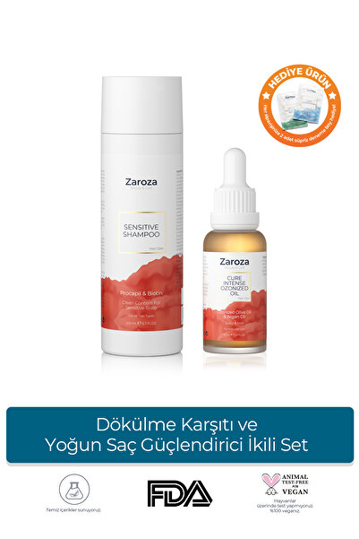 ZAROZA Dökülme Karşıtı ve Yoğun Saç Güçlendirici İkili Set