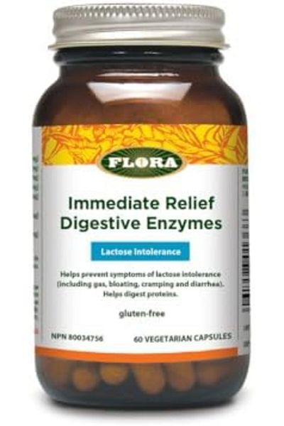Flora Ultimate Digestive Enzymes Immediate Relief | To Reduce Gas & Bloating | Promotes Regularity &