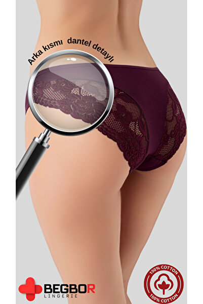 BEGBOR LİNGERİE 5'li Paket Dantel Detaylı Bikini Külot