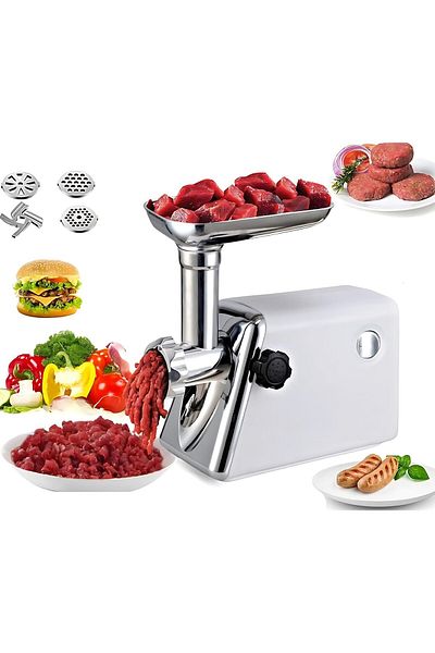 Biki Electric Meat Grinder 3-in-1 with Stainless Steel Blade 600W