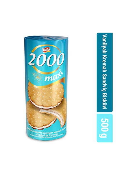 Bifa 2000 Vanilyalı Kremalı Sandviç Bisküvi 500gr
