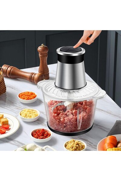 Other SKY-TOUCH 500W Multi-Purpose Chopper, 2 Speeds, 6 SS Blades, 3L