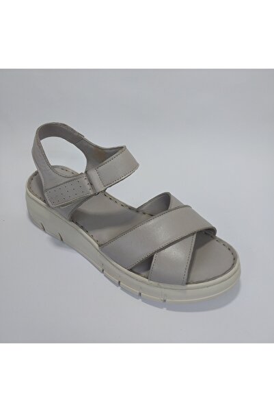 Mira Deri صندل نسائي من الجلد الطبيعي بكعب عريض 4 سم