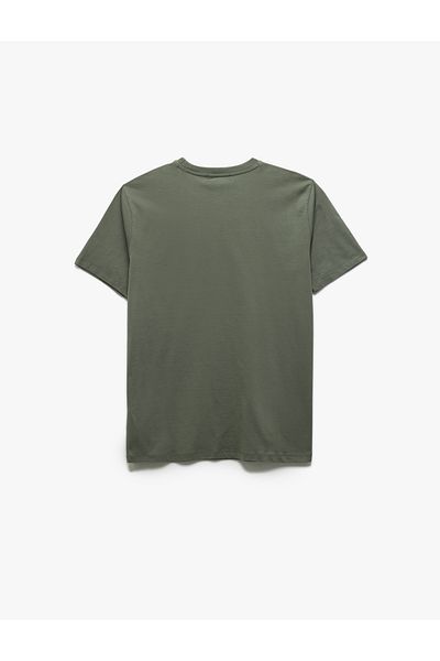 Koton Βαμβακερό κοντό μανίκι Crew Neck Basic Ανδρικό T-Shirt Slim Fit
