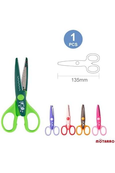 MOTARRO Kids Safety Scissors with Protective Cover Child-Friendly Paper Cutting Scissors for Arts & Crafts