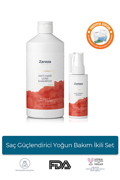 ZAROZA Saç Güçlendirici Yoğun Bakım İkili Set