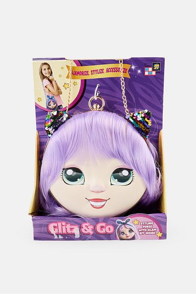 Glitz & Go Kids Girl Cute Purse Style Kit With Beauty Glam Accessories, Assorted