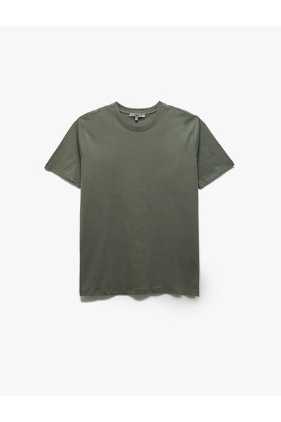 Koton Βαμβακερό κοντό μανίκι Crew Neck Basic Ανδρικό T-Shirt Slim Fit