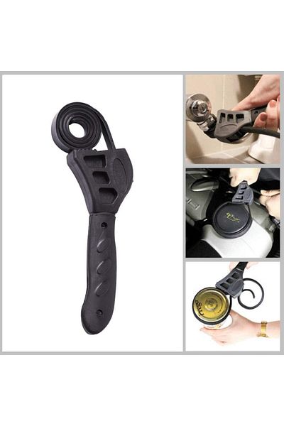 COOYA Belt Wrench, Adjustable Strap,Rubberized No-slip Grip ,for Opening and Closing Bottles,Jars,500x12mm