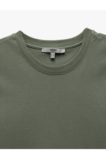 Koton Pamuklu Kısa Kollu Bisiklet Yaka Basic Erkek Slim Fit Tişört