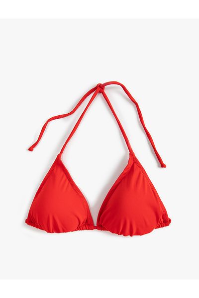 Koton Triunghi Bikini Top Halter Gât acoperit