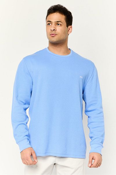 Polo Ralph Lauren Men Crew Neck Embroidered Logo Long Sleeves Sweatshirt, Blue