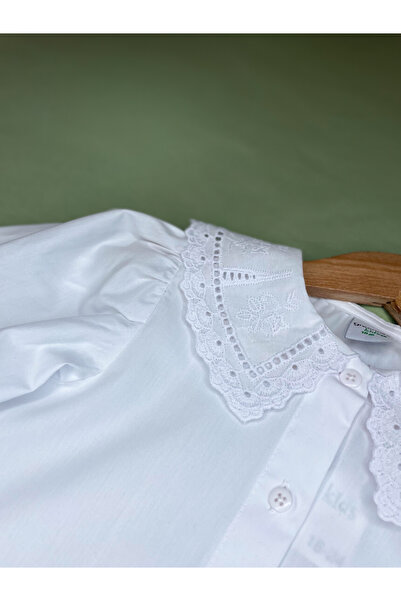greenrise Bebe Yaka Basic Uzun Kollu Kız Çocuk Gömlek