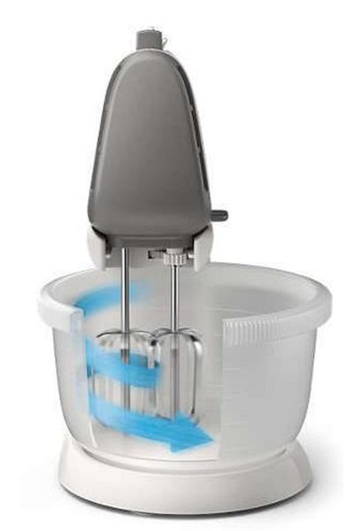 Philips Mixer cu bol Philips HR3745/00, 450W, 5 viteze, 3L (Alb)