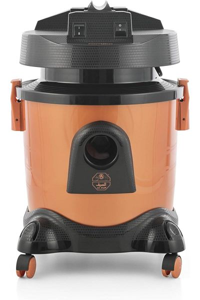 ALSAIF Wet and Dry Vacuum Cleaner 1200W with 7 Liter Capacity Metallic Telescopic Tube by Al Saif, Black/Go