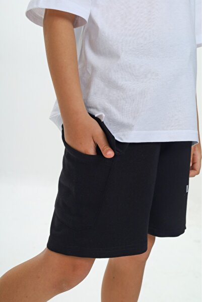 Toontoy Boy's Smile Text Printed Shorts Suit