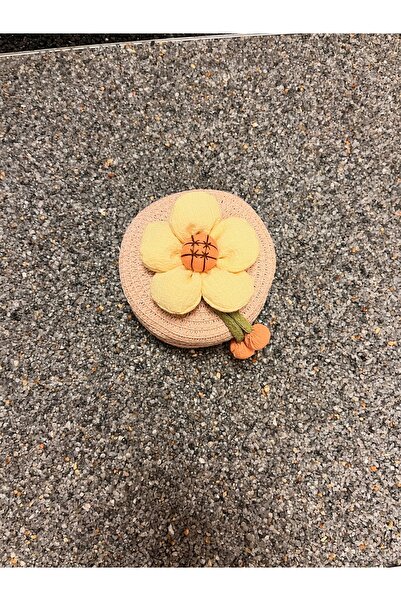 ZMK Pofuduk Kabarık Çiçek Detaylı Şık Kız Çocuk Çantası,bebek Çantası